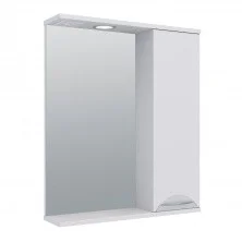 AQUA DE MARCO Зеркало-шкаф ELEGANSE 60 см, правое, белый\хром 1060CELE/R