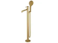 Hayzburg Напольный смеситель для ванны, золото матовое HB-4023BG