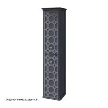 Caprigo Пенал CAPRICE 36 см, правый, черный, эмаль