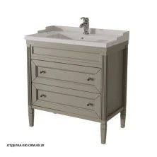 Caprigo Тумба с раковиной ALBION 80 см, серая, эмаль 10315 4