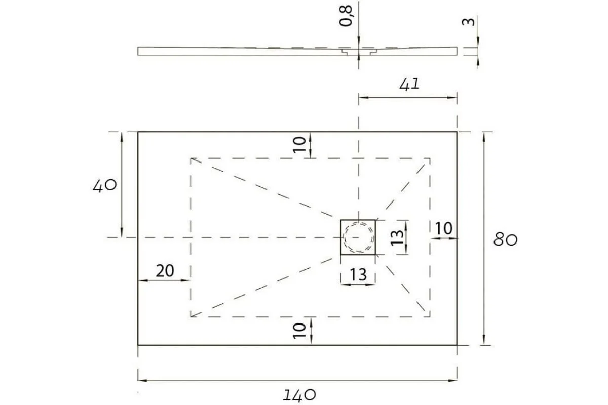 Приобрести aquanet душевой поддон pleasure 140х80 см, серый