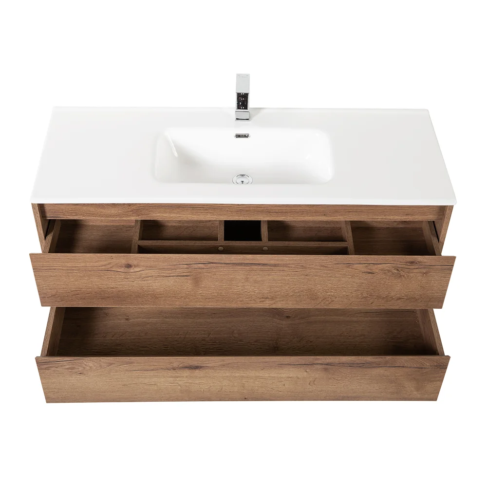 Приобрести belbagno тумба с раковиной kraft 120 см, подвесная rovere tabacco, белая раковина