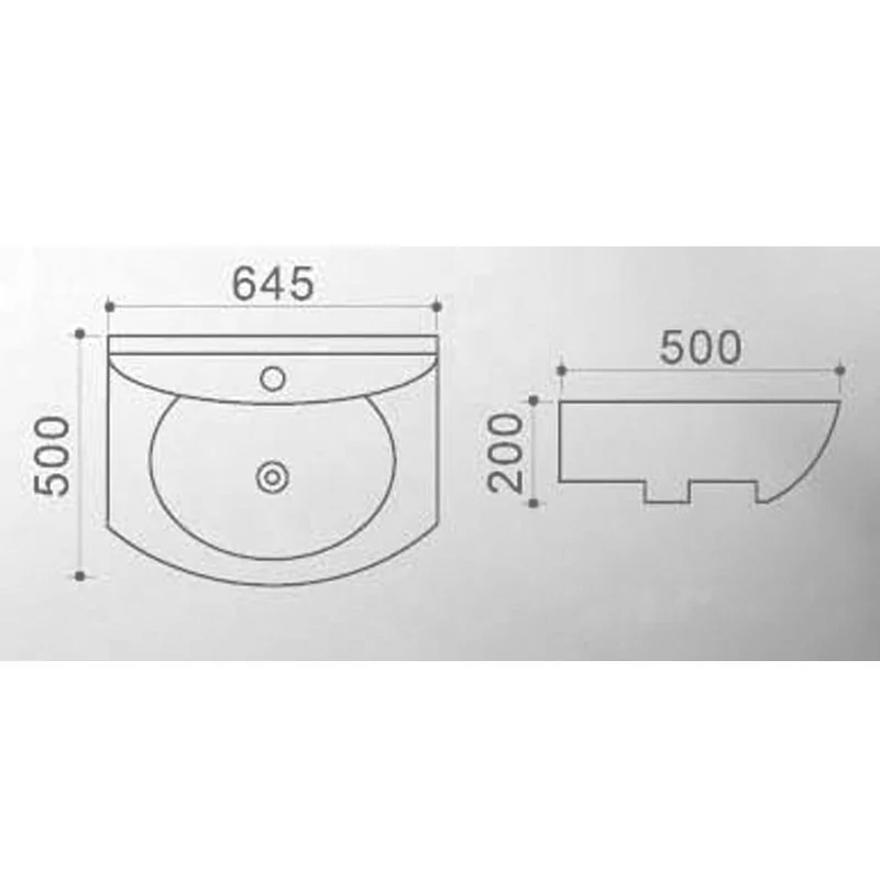 Приобрести azario раковина подвесная 64,5х50 см, белая az-4196