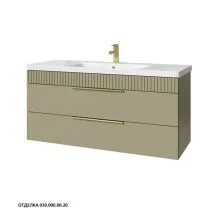 Caprigo Тумба с раковиной MONBAR-Smalty 120 см, зеленая, эмаль