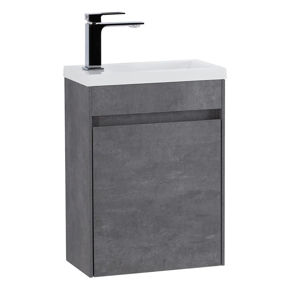 Приобрести belbagno тумба с раковиной pietra mini 40 см, подвесная с дверью 40-r stucco cemento, белая раковина
