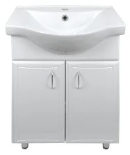 Loranto Тумба напольная с раковиной Коралл-55 55х87 см, белая (CS00070535)