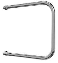 Terminus Полотенцесушитель П - образный 32х60 см, боковое подключение, водяной, хром