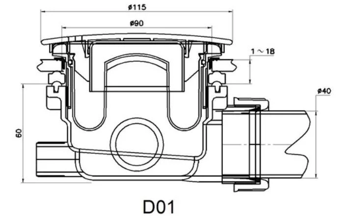 Приобрести mirsant сифон для душевого поддона d 90 мм, хром ут000086643
