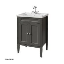 Caprigo Тумба с раковиной ALBION CONCEPT 60 см, черная