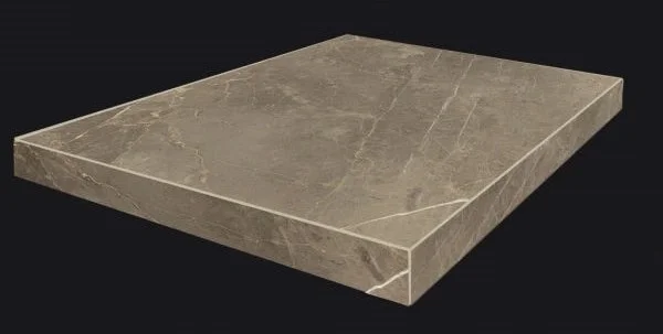 Приобрести ступень coliseumgres portofino серая 45см, угловая, левая, шлифованная