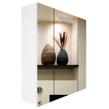 Loranto Зеркало-шкаф Арфа 80 (800х770х170) с подсветкой (CS00046150)