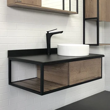 Приобрести сomforty тумба со столешницей и раковиной "лиссабон-95" дуб темный, правая столешница