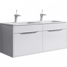 Тумба подвесная с раковиной Aqwella Malaga 120 см Mal.01.12