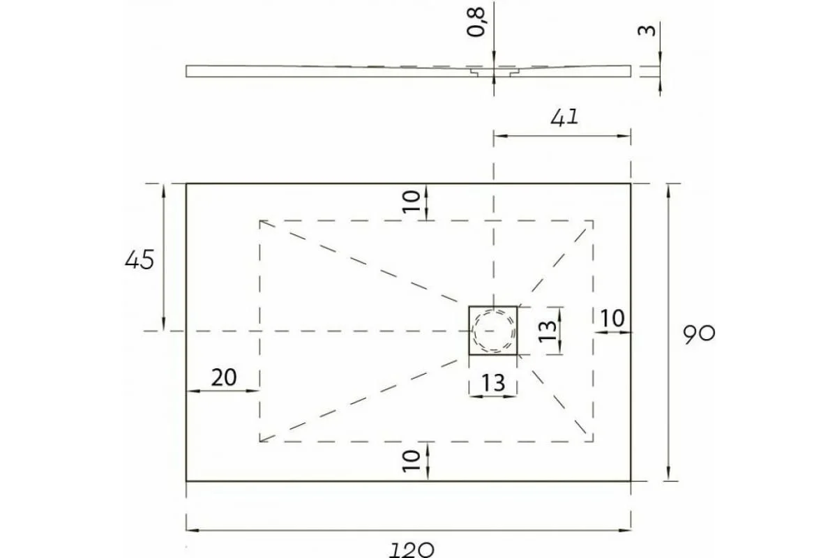 Приобрести aquanet душевой поддон pleasure 120х90 см, черный
