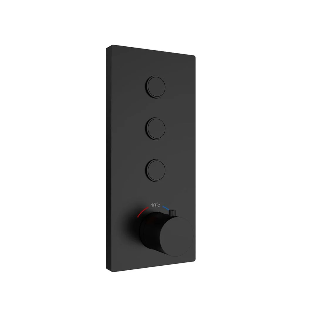 Приобрести vincea встраиваемая душевая система с термостатом, черная матовая vsfw-432t1mb