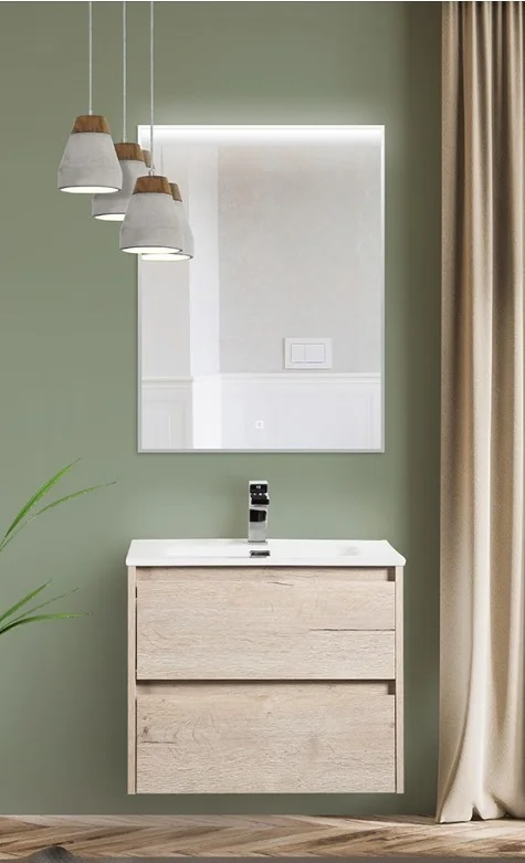 Приобрести тумба подвесная с раковиной belbagno kraft-700-2c-so-rgb 70 см, rovere galifax bianco
