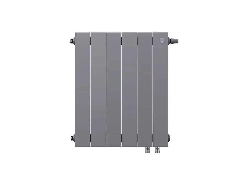 Приобрести royal thermo радиатор биметаллический pianoforte 500 /silver satin ( серебристый ) vdr - 6 секц.