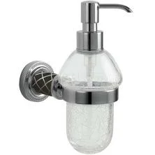 Boheme Дозатор жидкого мыла Murano, хром\коричневый 10912-CH-CR