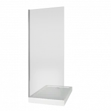 Bas Стенка боковая Puerta 90 см. хром/прозрачная SP-90-C-CH