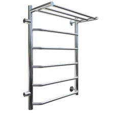 Тругор Водяной полотенцесушитель Браво П6 400х800 мм L, ПМ1 с полкой и боковым подводом, хром 00-00016165