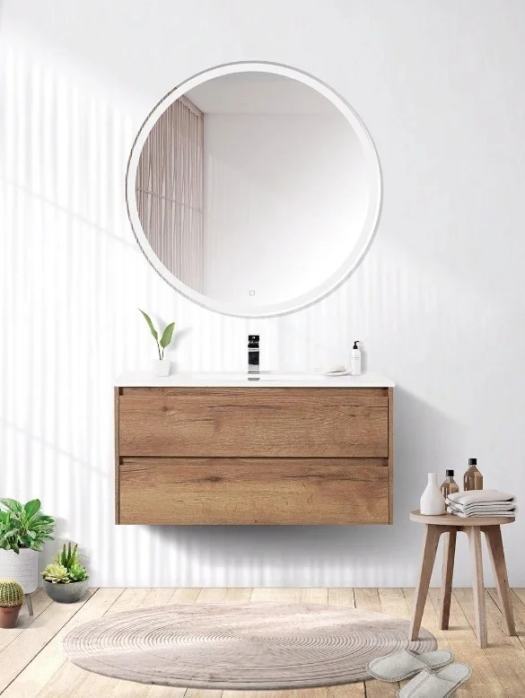 Приобрести тумба подвесная с раковиной belbagno kraft-1000-2c-so-rt 100 см, rovere tabacco