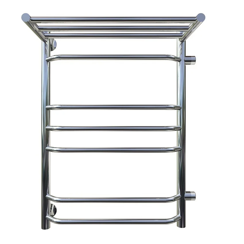 Приобрести тругор водяной полотенцесушитель браво 3 п7 500х800 мм r пм с боковым подводом, полкой, хром 00-00017303