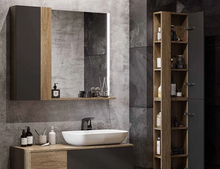 Приобрести зеркало акватон терра 60, дуб кантри