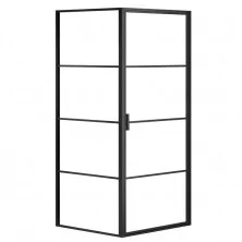 Душевое ограждение Azario Richmond 1000x1000x1950 см, без поддона, черное AZ- NAG1221