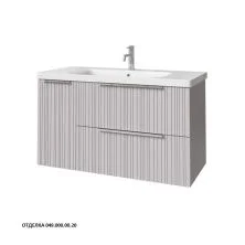 Caprigo Тумба с раковиной RAIN 100 см, левая, серая, эмаль