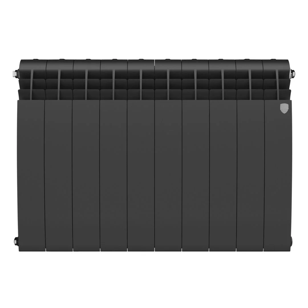 Приобрести royal thermo радиатор биметаллический biliner 500 /noir sable ( черный графит ) - 6 секц.