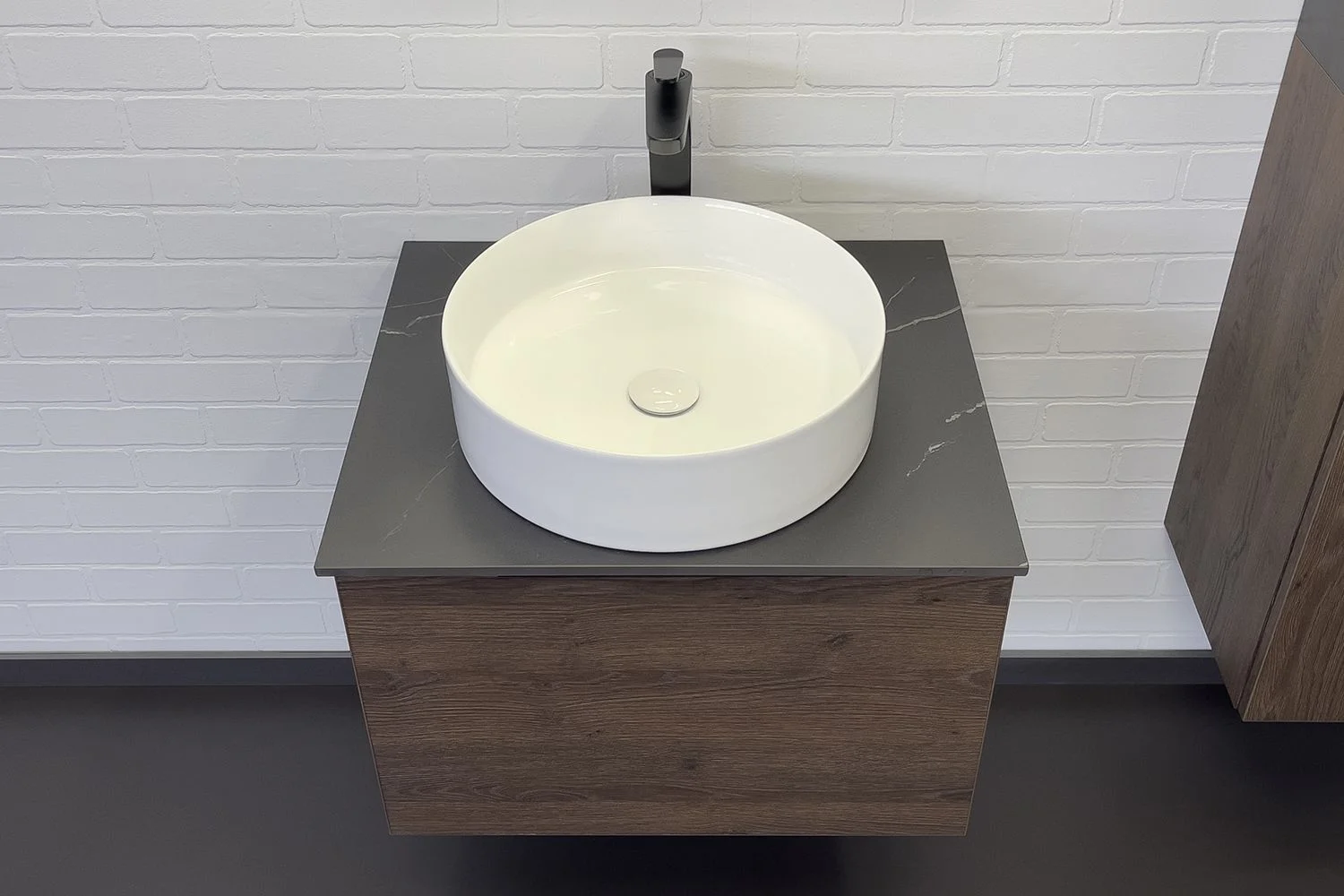 Приобрести сomforty тумба со столешницей и раковиной "портленд-60" дуб шоколадно-коричневый