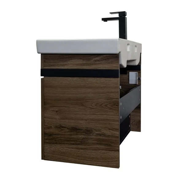 Приобрести сomforty тумба с раковиной "соло-70" дуб тёмно-коричнвый