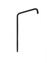 Удлиненная круглая трубка для душевых систем WONZON & WOGHAND, Черный матовый (WW-LY002-MB)