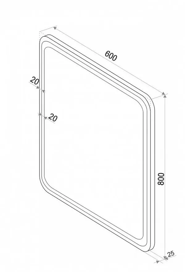 Приобрести сomforty зеркало нобилис-60, черная рамка, с подсветкой, бесконтактный включатель