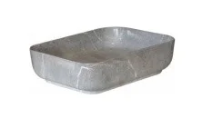 Mirsant Раковина чаша Shell-0619 Grey Light 51х40 см, серая УТ000081492