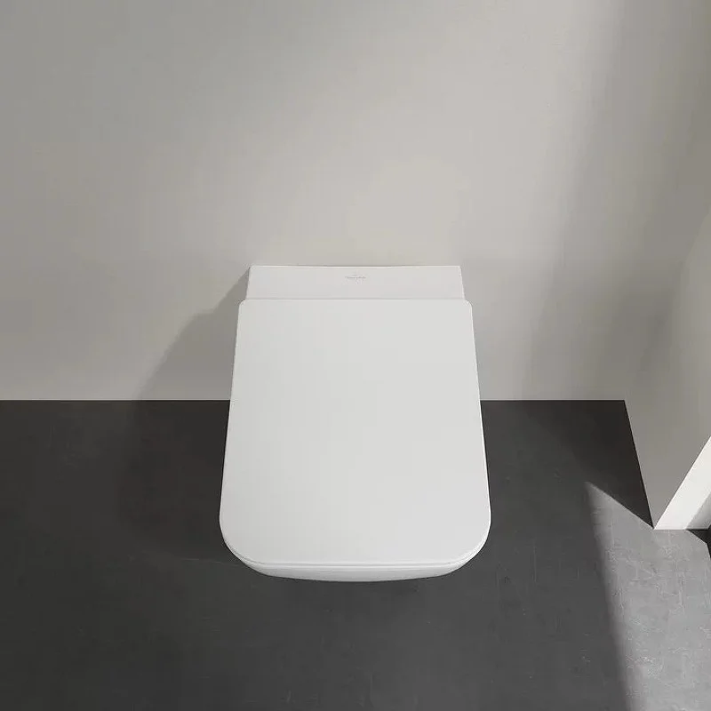 Приобрести унитаз подвесной villeroy boch venticello, безободковый с тонким сиденьем микролифт 4611rsr1