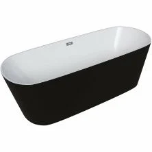 Grossman Отдельностоящая ванна 170x70 см, черная GR-2601B