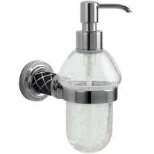 Boheme Дозатор жидкого мыла Murano, хром\черный 10912-B-CR