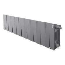 Royal Thermo Радиатор биметаллический Pianoforte 200 /Silver Satin ( серебристый ) VDR - 18 секц.