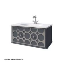 Caprigo Тумба с раковиной CAPRICE 80 см, черная, эмаль 25012 4