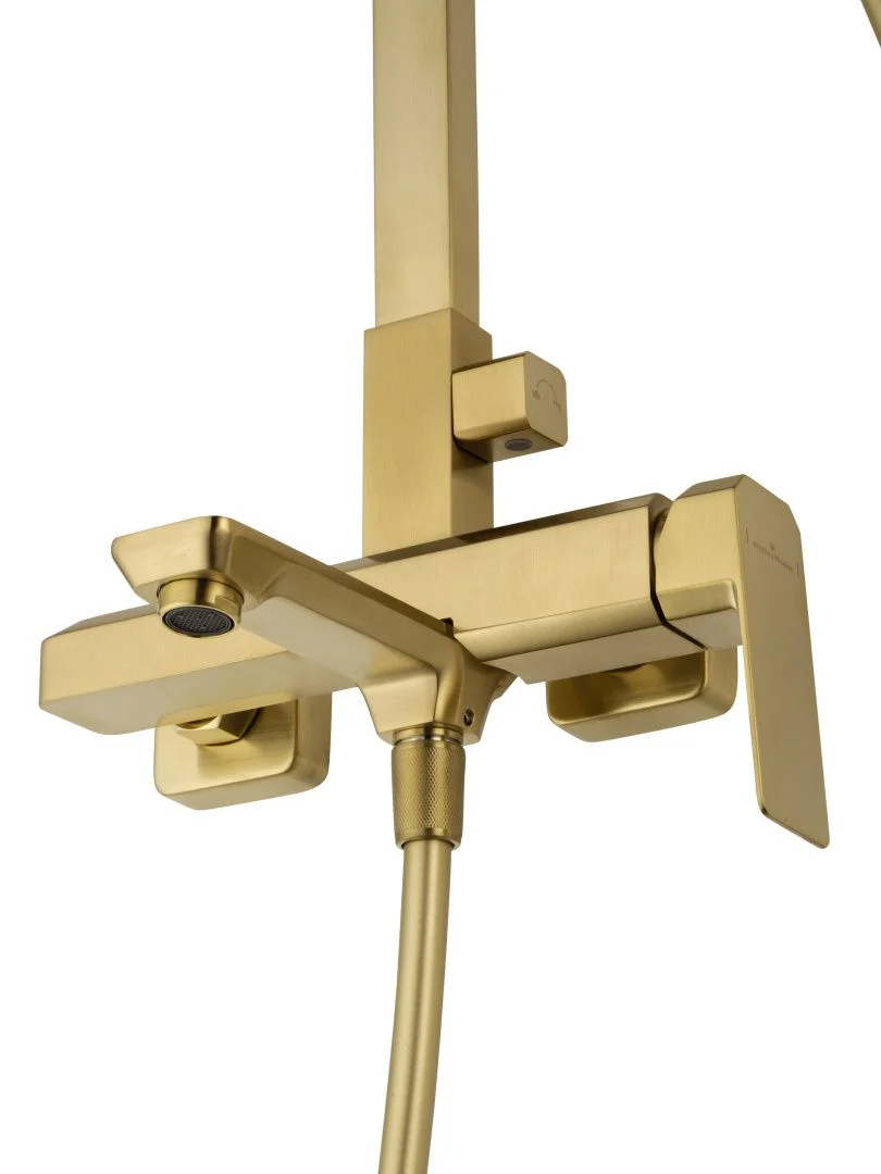 Приобрести душевая система wonzon & woghand diamond, брашированное золото (ww-88739011-bg)