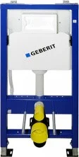 Инсталляция для унитаза Geberit Duofix с черной глянцевой кнопкой