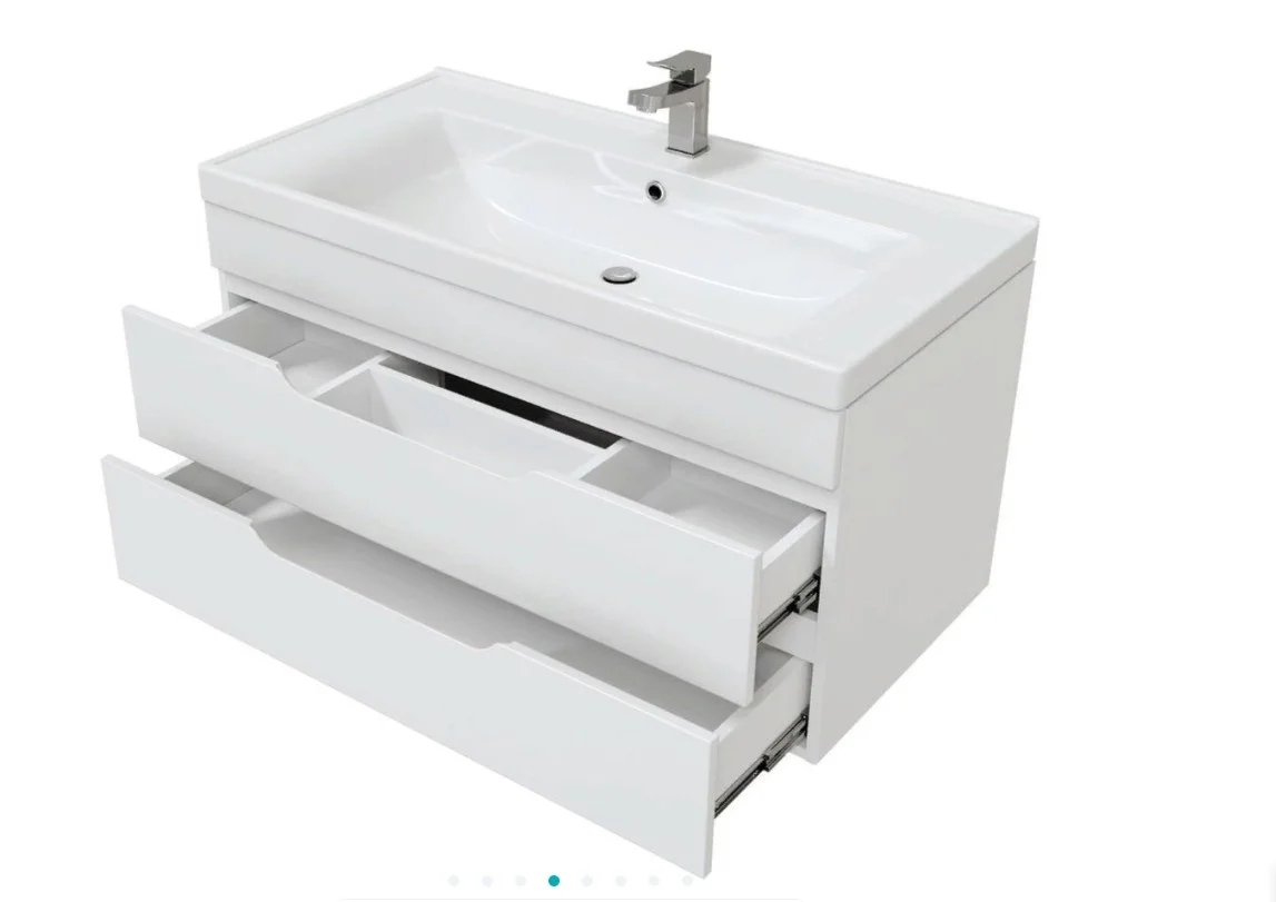 Приобрести mirsant тумба подвесная soho 90 см с раковиной deep 90 ут000089882