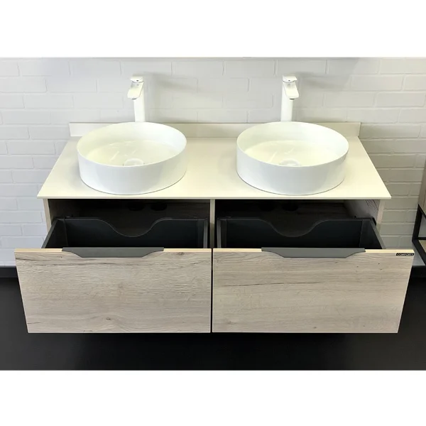 Приобрести сomforty тумба со столешницей и раковиной порто-120-2, дуб дымчатый