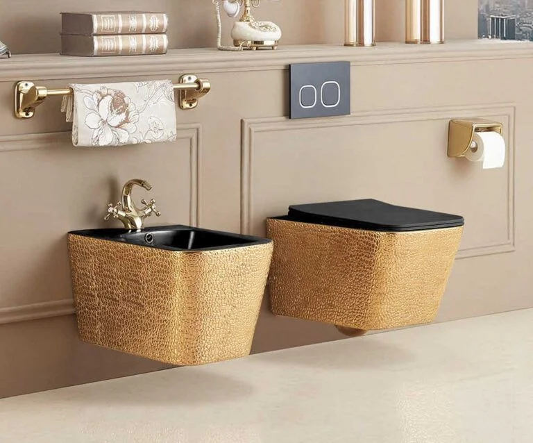 Приобрести vincea биде подвесное piatti q-line, золото\черное vb1-12g1b