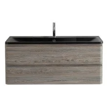 BelBagno Тумба с раковиной ALBANO 120 см, подвесная Pino Scania, чёрная раковина