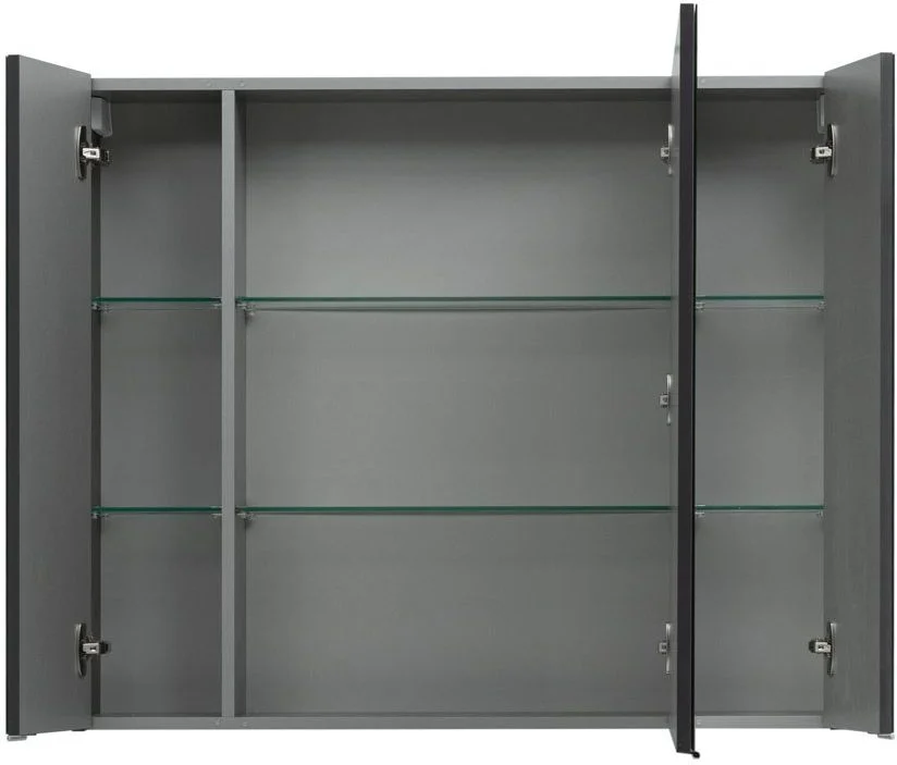 Приобрести aquanet зеркальный шкаф алвита 100 см, серый антрацит