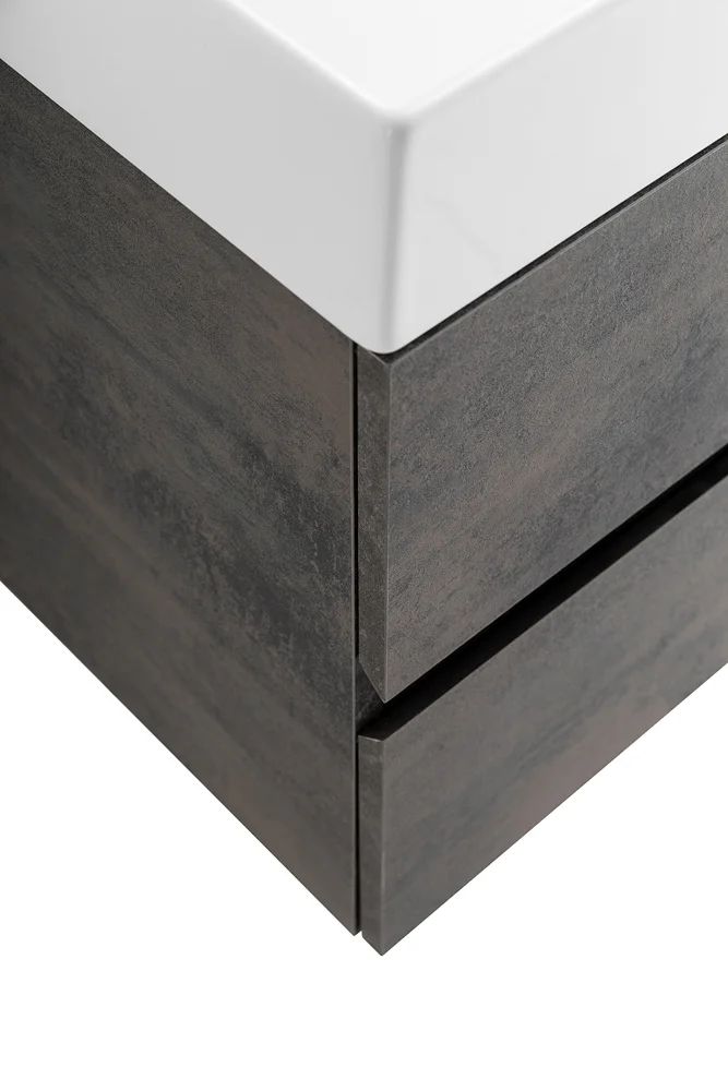 Приобрести cezares тумба подвесная с раковиной molveno 46 100 см ossido, темно коричневая molveno 46-100-2c-so-ossmolveno 46-100-2c-so-oss