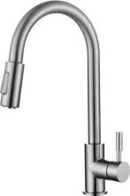 BelBagno Смеситель для кухни NOVA , гибкий излив, черный/сатин BB-LAM31A-IN