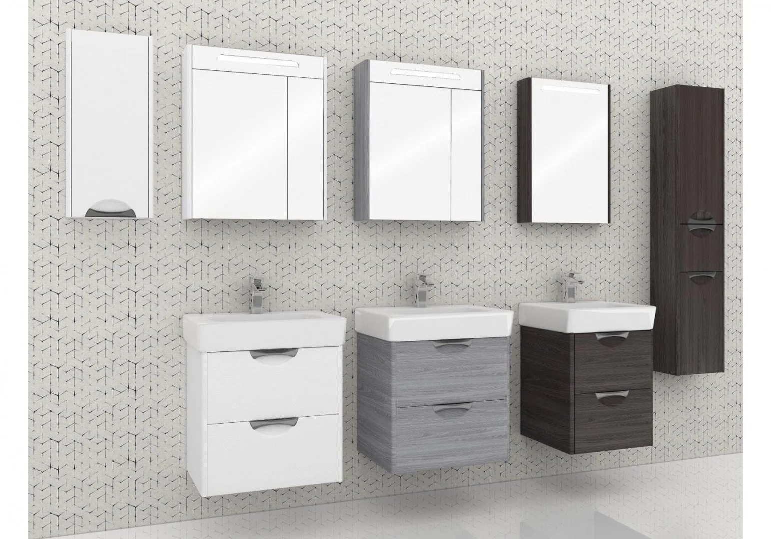 Приобрести тумба подвесная с раковиной акватон сильва 60 см 1a211801siw70, 1wh302186, дуб полярный